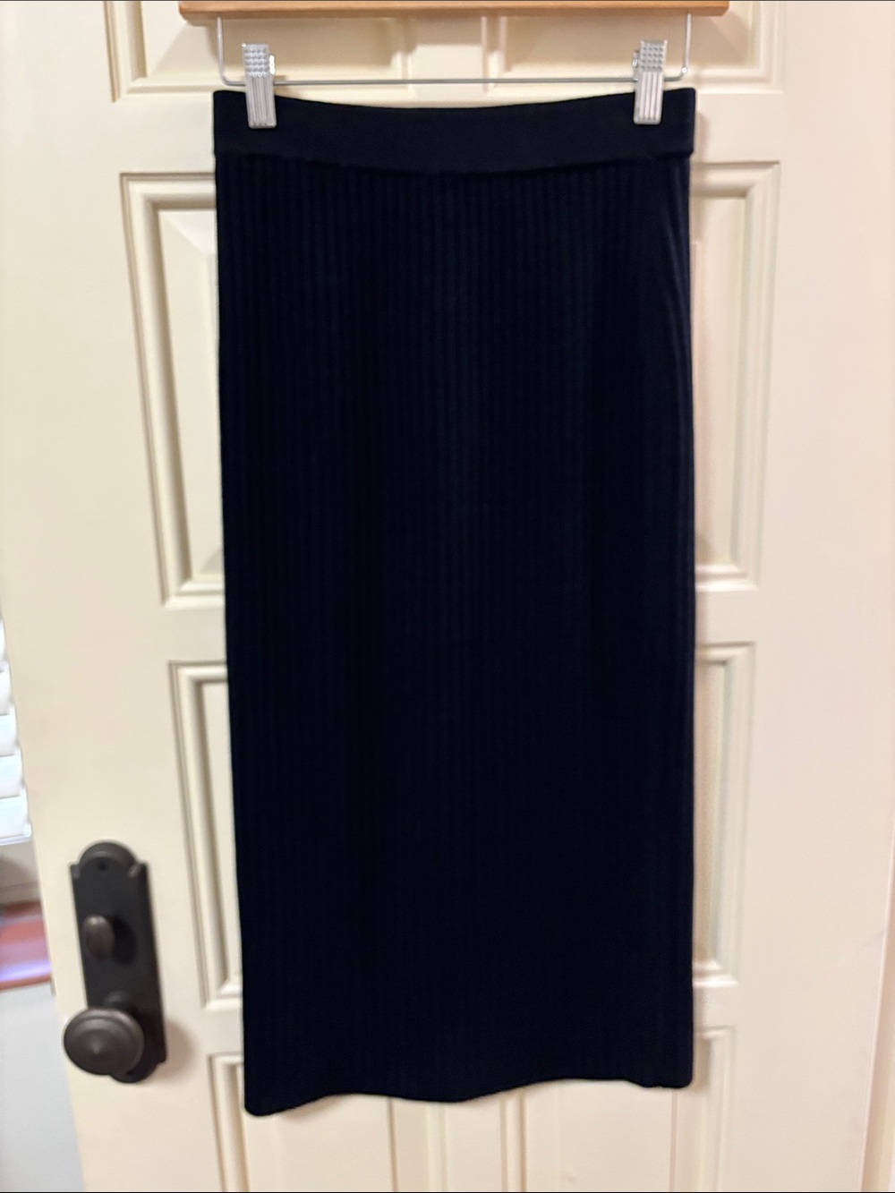 Like new St. John Black knit pencil skirt.